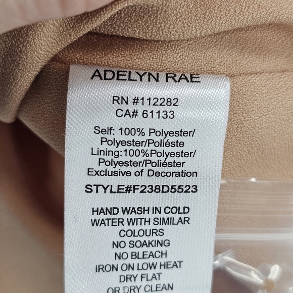 Adelyn Rae Red Lace Mod Illusion Midi Dress Womens Size Large New - Picture 14 of 14